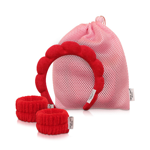 

NINA JAY Ободок+напульсники красного цвета, Ободок+напульсники красного цвета