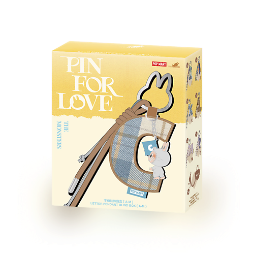 

POP MART Буквы-подвески LABUBU LETTERS «Blind Box» (буквы A-M), коллекция «Pin For Love», Буквы-подвески LABUBU LETTERS «Blind Box» (буквы A-M), коллекция «Pin For Love»