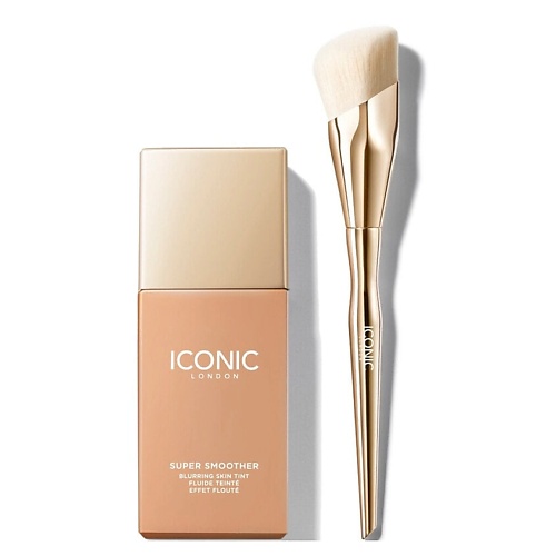 

ICONIC LONDON Набор для лица Super Smoother Blurring Тональный крем+Кисть, Набор для лица Super Smoother Blurring Тональный крем+Кисть