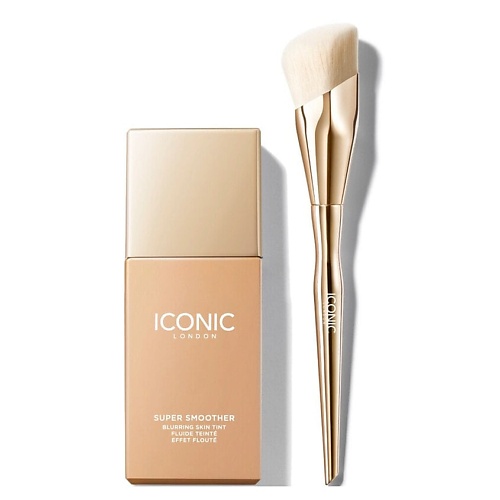 

ICONIC LONDON Набор для лица Super Smoother Blurring Тональный крем+Кисть, Набор для лица Super Smoother Blurring Тональный крем+Кисть