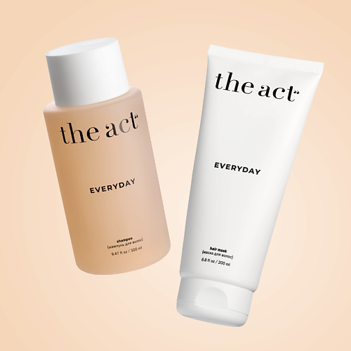 

THE ACT Набор для волос: шампунь и маска EVERYDAY, Набор для волос: шампунь и маска EVERYDAY