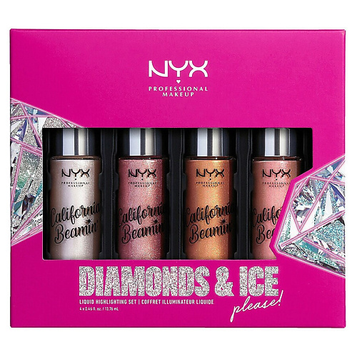 

NYX Professional Makeup NYX PROFESSIONAL MAKEUP НАбор для макияжа лица Makeup Diamonds & Ice, Please Shimmer Body Oil, NYX PROFESSIONAL MAKEUP НАбор для макияжа лица Makeup Diamonds & Ice, Please Shimmer Body Oil
