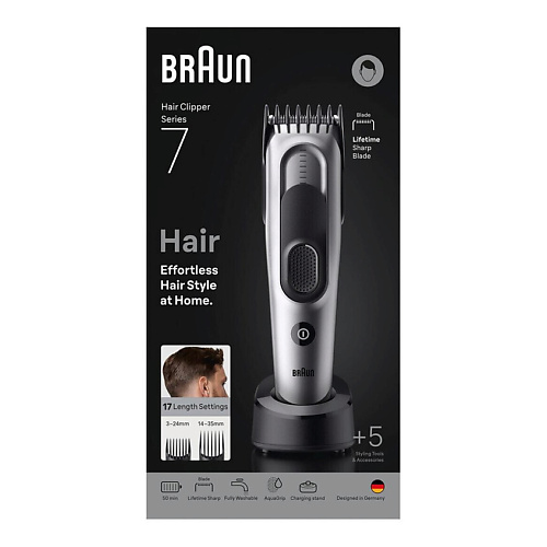 

BRAUN Машинка для стрижки волос Series 7 HC7590, Машинка для стрижки волос Series 7 HC7590