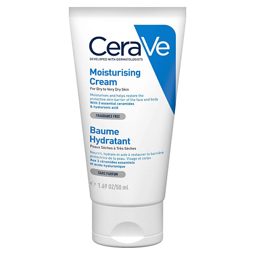 Крем для лица CERAVE Увлажняющий крем для очень сухой кожи Moisturizing Cream Dry to Very Dry Skin