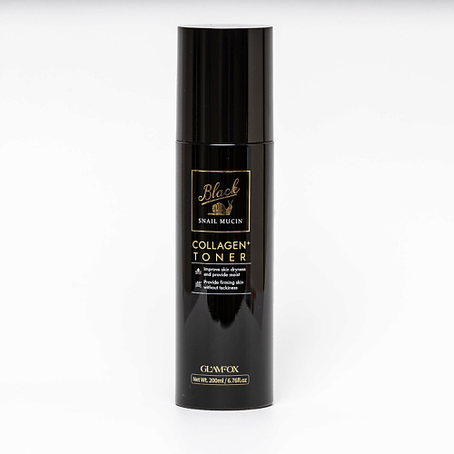 

GLAMFOX Антивозрастной коллагеновый тонер с муцином черной улитки 200, Антивозрастной коллагеновый тонер с муцином черной улитки