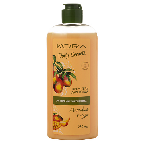 

KORA Daily Secrets Крем-гель для душа Манговый смузи 250, Daily Secrets Крем-гель для душа Манговый смузи