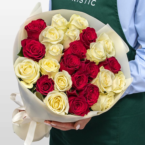 

STUDIO FLORISTIC Букет Роз Кения 60 см 25 шт «Сила нежности», Букет Роз Кения 60 см 25 шт «Сила нежности»