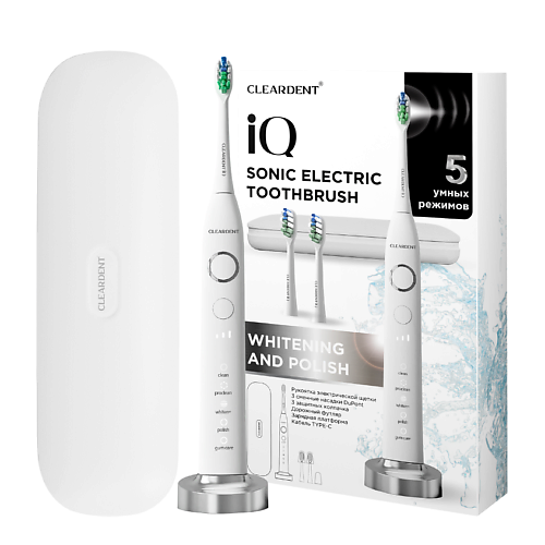 

CLEARDENT Электрическая зубная щетка звуковая для взрослых серии iQ, Электрическая зубная щетка звуковая для взрослых серии iQ