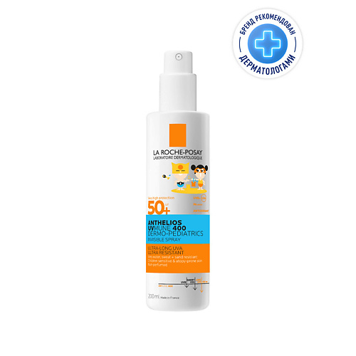 

LA ROCHE-POSAY Anthelios Uvmune 400 Dermo-pediatrics Солнцезащитный детский спрей для лица и тела SPF 50+ PPD 27 200, Anthelios Uvmune 400 Dermo-pediatrics Солнцезащитный детский спрей для лица и тела SPF 50+ PPD 27