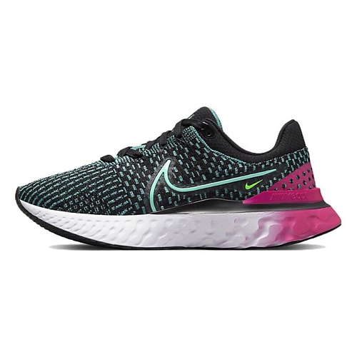 

NIKE Кроссовки React Infinity Run Flyknit 3 Black Pink Turquoise, Кроссовки React Infinity Run Flyknit 3 Black Pink Turquoise