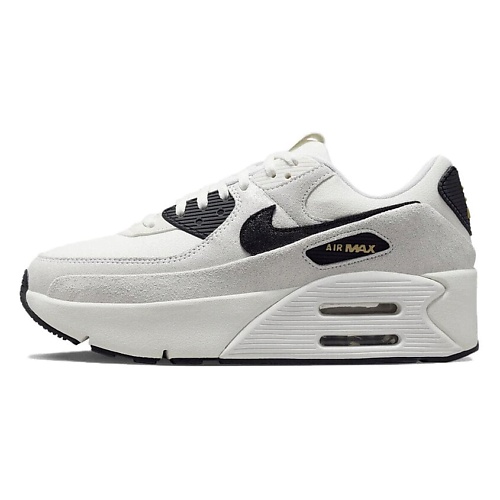 

NIKE Кроссовки Air Max 90 LV8 White Metallic Gold Black, Кроссовки Air Max 90 LV8 White Metallic Gold Black