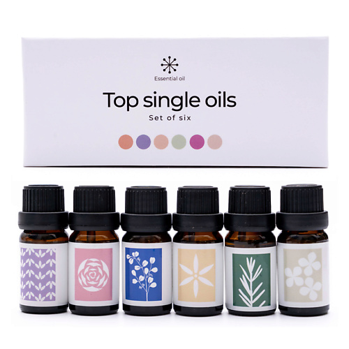 

ESSENTIAL OIL Набор натуральных эфирных масел, 6 штук 60, Набор натуральных эфирных масел, 6 штук
