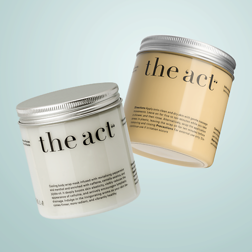 

THE ACT Набор антицеллюлитное обертывание для тела горячее и холодное, Набор антицеллюлитное обертывание для тела горячее и холодное