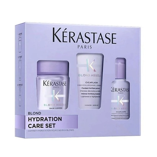 

KERASTASE Набор Blond Absolu Discovery Set: Шампунь + Кондиционер + Несмываемый кондиционер, Набор Blond Absolu Discovery Set: Шампунь + Кондиционер + Несмываемый кондиционер