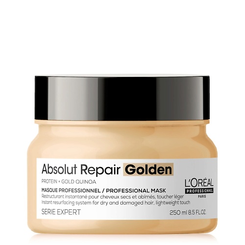 

L'OREAL PROFESSIONNEL Маска для восстановления поврежденных волос Absolut Repair Golden 250, Маска для восстановления поврежденных волос Absolut Repair Golden