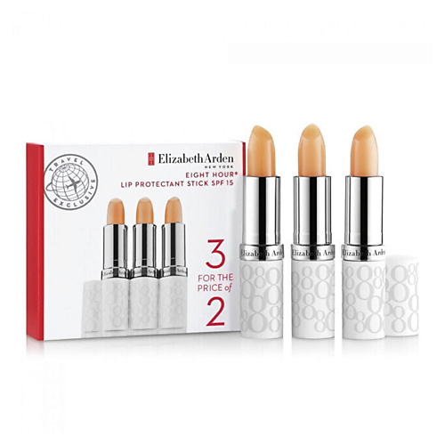 

ELIZABETH ARDEN Трио защитных бальзамов для губ Eight Hour Cream Lip Protectant, Трио защитных бальзамов для губ Eight Hour Cream Lip Protectant