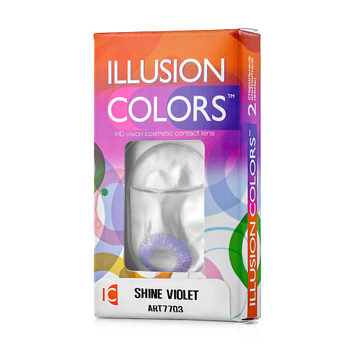

ILLUSION Цветные контактные линзы ILLUSION colors SHINE violet, Цветные контактные линзы ILLUSION colors SHINE violet