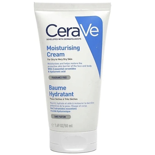

CERAVE Увлажняющий крем для сухой и очень сухой кожи лица и тела 50, Увлажняющий крем для сухой и очень сухой кожи лица и тела
