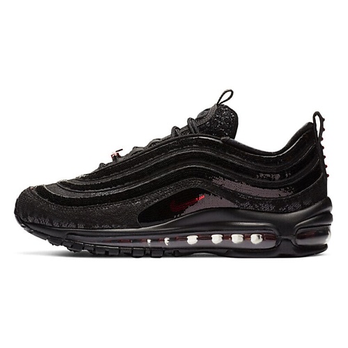 

NIKE Кроссовки Air Max 97 Sequin Black Red, Кроссовки Air Max 97 Sequin Black Red