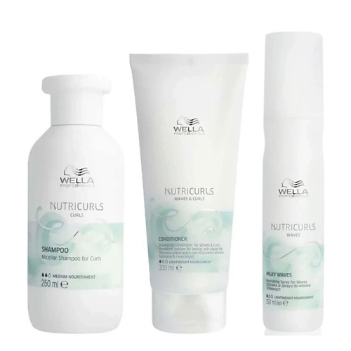 

WELLA Набор для ухода за волосами Nutricurls Bundle Milky Waves, Набор для ухода за волосами Nutricurls Bundle Milky Waves