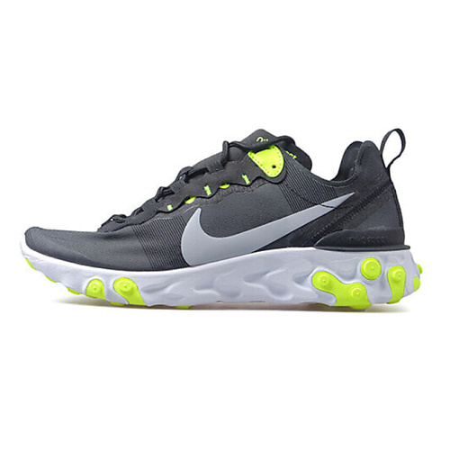 

NIKE Кроссовки React Element 55 Black Volt Cool Grey, Кроссовки React Element 55 Black Volt Cool Grey