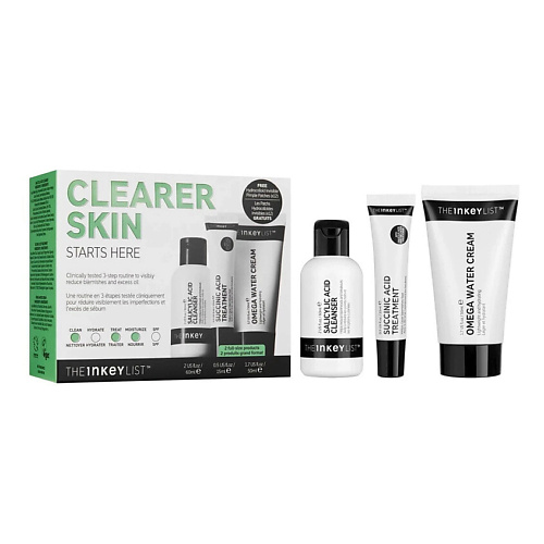 

THE INKEY LIST Набор Clearer Skin Starts Here, Набор Clearer Skin Starts Here