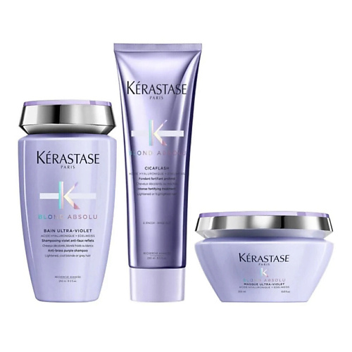 

KERASTASE Набор Blond Absolu: Шампунь + Кондиционер + Маска, Набор Blond Absolu: Шампунь + Кондиционер + Маска