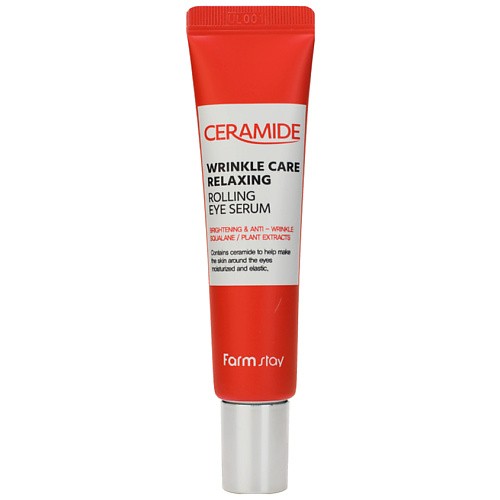 

FARMSTAY Сыворотка для кожи вокруг глаз укрепляющая с керамидами Ceramide Wrinkle Care Relaxing Rolling Eye Serum 25, Сыворотка для кожи вокруг глаз укрепляющая с керамидами Ceramide Wrinkle Care Relaxing Rolling Eye Serum