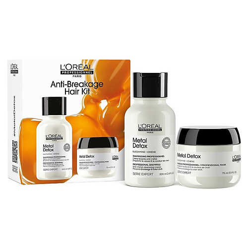 

L'OREAL PROFESSIONNEL Набор для ухода за волосами Serie Expert Metal Detox ШАмпунь+Маска, Набор для ухода за волосами Serie Expert Metal Detox ШАмпунь+Маска