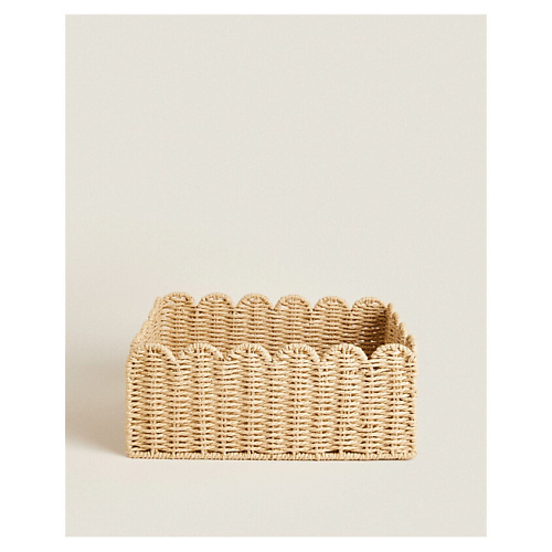 

ZARA HOME Маленькая корзиночка с фестонами 24 x 14 x 24 см, Маленькая корзиночка с фестонами 24 x 14 x 24 см