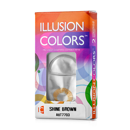 

ILLUSION Цветные контактные линзы colors SHINE brown, Цветные контактные линзы colors SHINE brown
