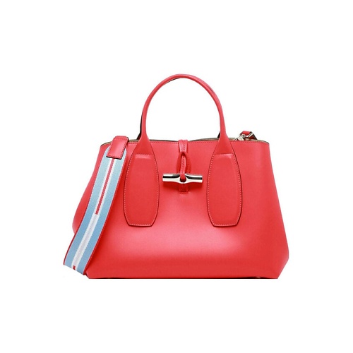 Сумка LONGCHAMP Сумка Roseau Cow Leather Tote Bag Medium Size Women's Red