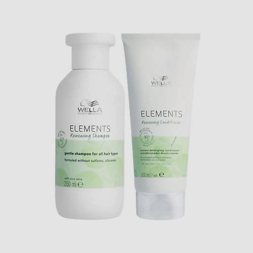 

WELLA PROFESSIONALS Набор Elements Renewing Bundle: Шампунь + Кондиционер, Набор Elements Renewing Bundle: Шампунь + Кондиционер