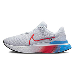 Кроссовки React Infinity Run Flyknit 3 'Grey Bright Crimson'