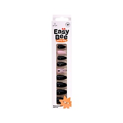 Набор накладных ногтей с клеевыми стикерами NAIL DAY Black Noir