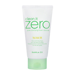 Пенка для лица очищающая поры Clean It Zero Pore Clarifying Foam Cleanser Tea tree - Ex
