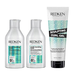 Набор Acidic Bonding Curls Bundle: шампунь + кондиционер + гель для укладки