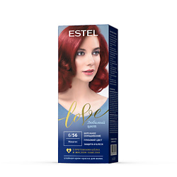 Краска для волос, стойкая LOVE тон 6/56 Махагон