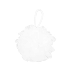 Мочалка-шар для тела синтетическая (white)