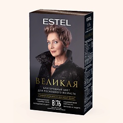ESTEL Крем-краска для седых волос ВЕЛИКАЯ 8/76 русый коричнево-фиолетовый