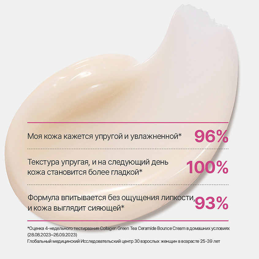 INNISFREE Укрепляющий крем с коллагеном и церамидами зелёного чая для упругости кожи Collagen – фото 6