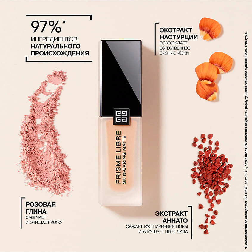 GIVENCHY Ухаживающее матирующее тональное средство Prisme Libre Skin-Caring Matte – фото 2