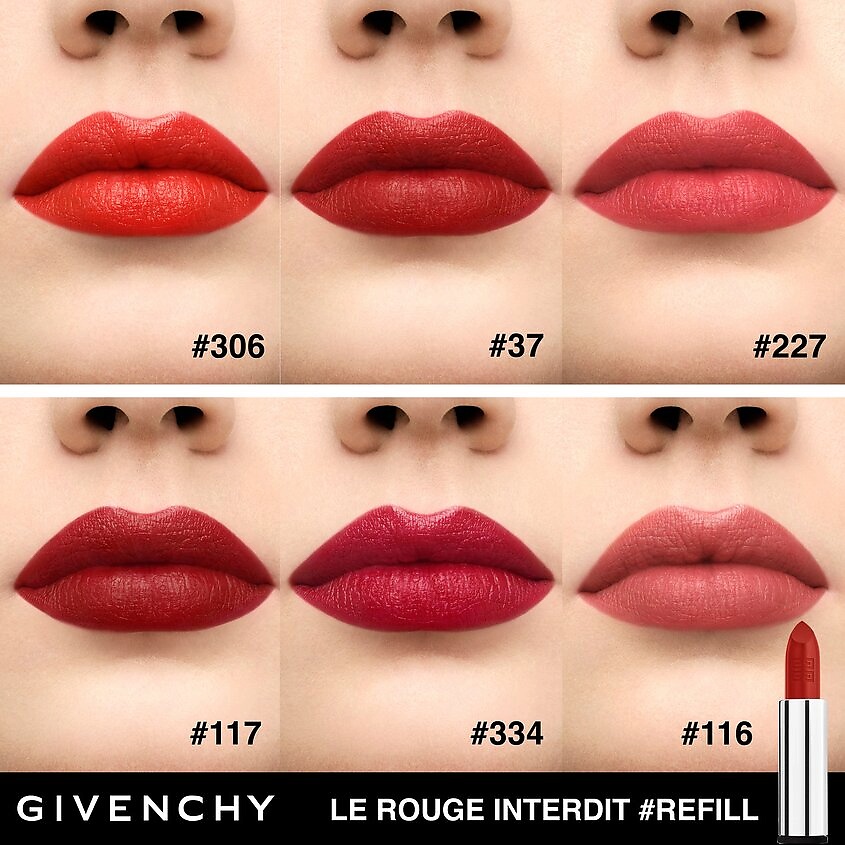 GIVENCHY Рефилл сияющей и полуматовой губной помады Le Rouge