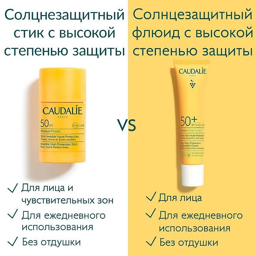 CAUDALIE Стик для лица и тела Солнцезащитный SPF 50 Vinosun Protect – фото 8