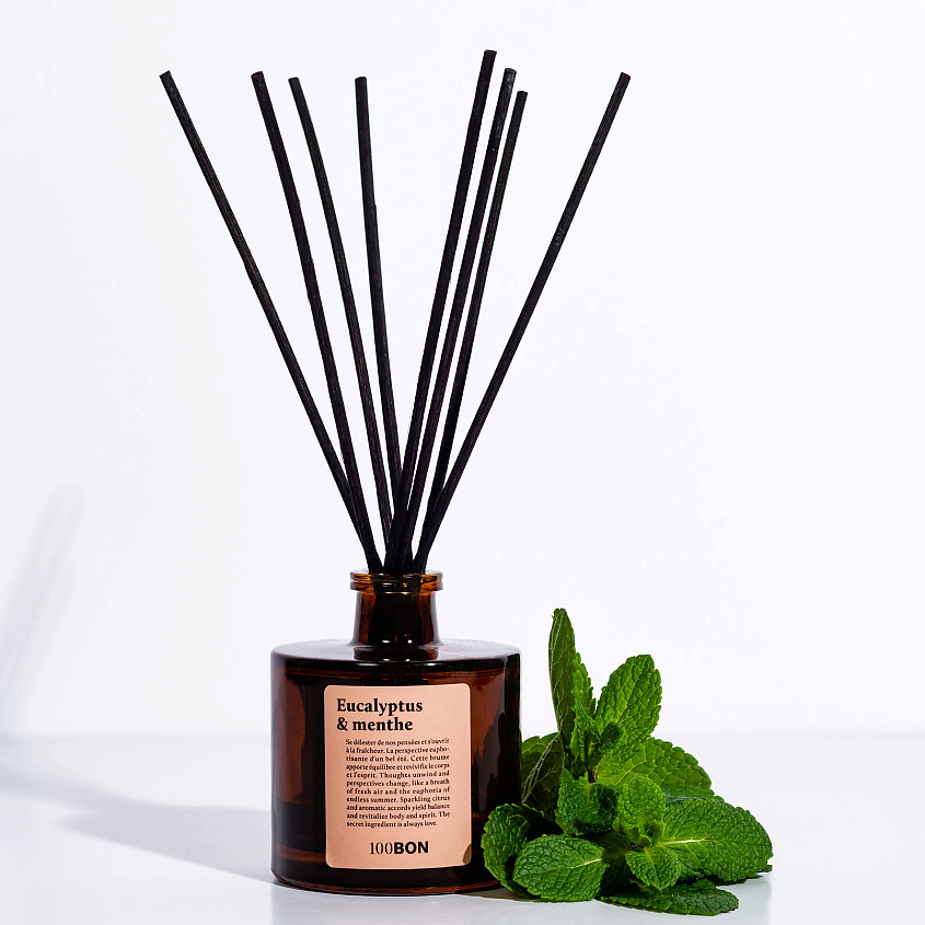 100BON Аромат для дома, придающий энергию диффузор Eucalyptus Et Menthe – фото 3