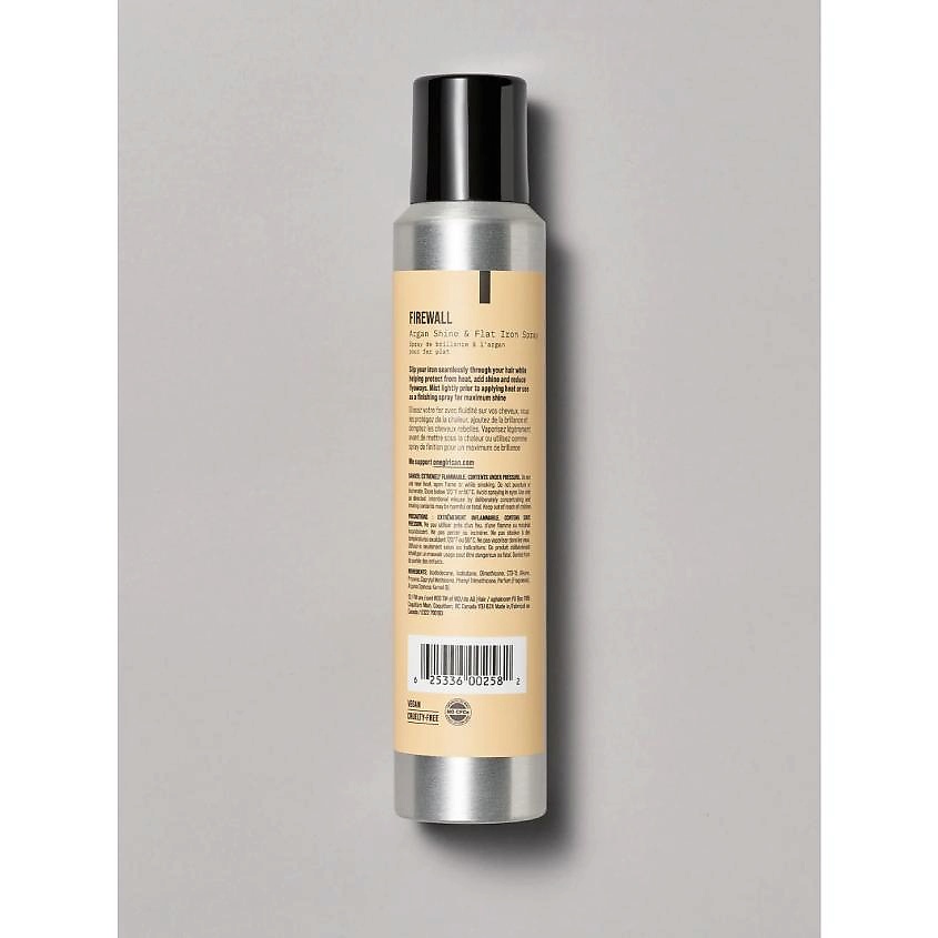 AG HAIR COSMETICS Лак для волос с эффектом сияния Firewall Argan Shine & Flat Iron Spray – фото 2