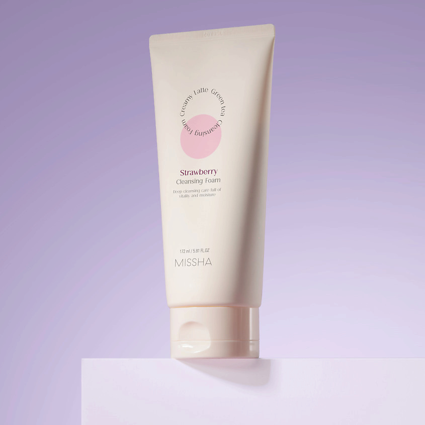 MISSHA Пенка для умывания Creamy Latte с экстрактом Клубники – фото 7