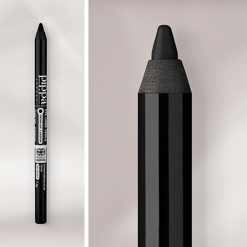 Pippa Of London Precision Carbon Black Dip Eyeliner – Schwarzer Flüssigliner, Präzise Spitze