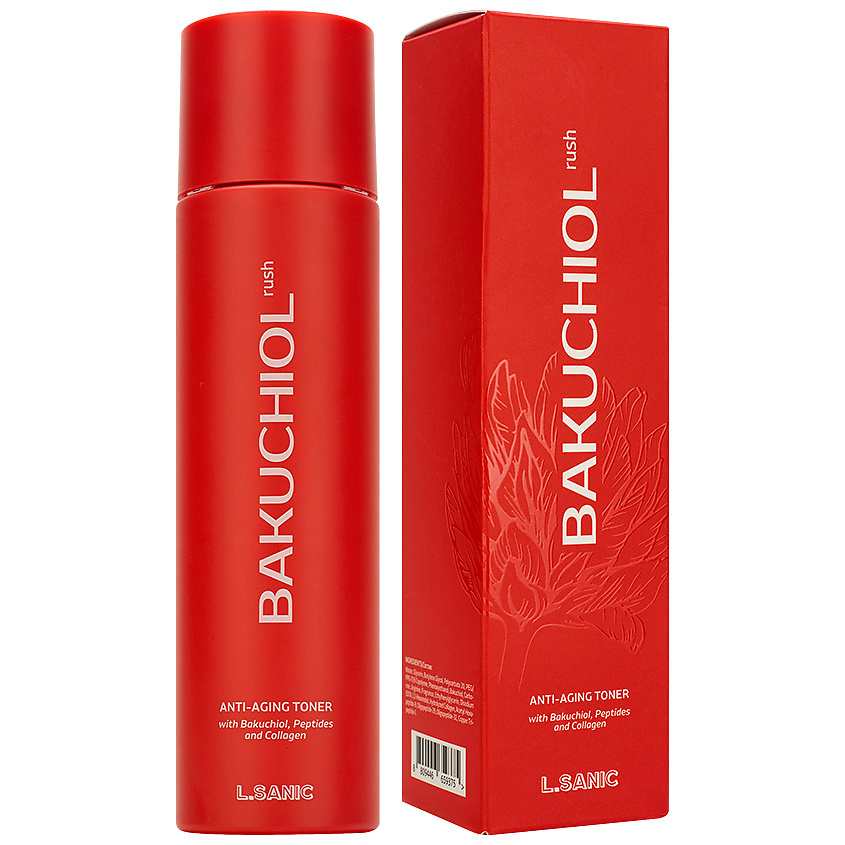 LSANIC Тонер антивозрастной омолаживающий с бакучиолом, пептидами и коллагеном – фото 2