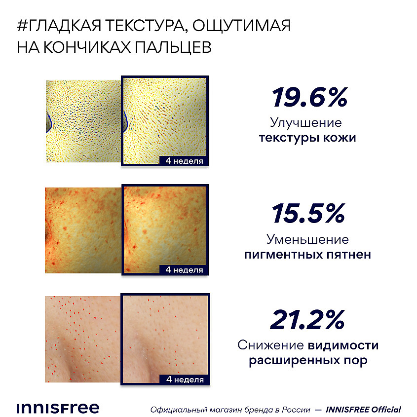INNISFREE Сыворотка для ухода за текстурой и упругостью кожи лица с ретинолом Retinol Green Tea PDRN Skinbooster Ampoule – фото 8